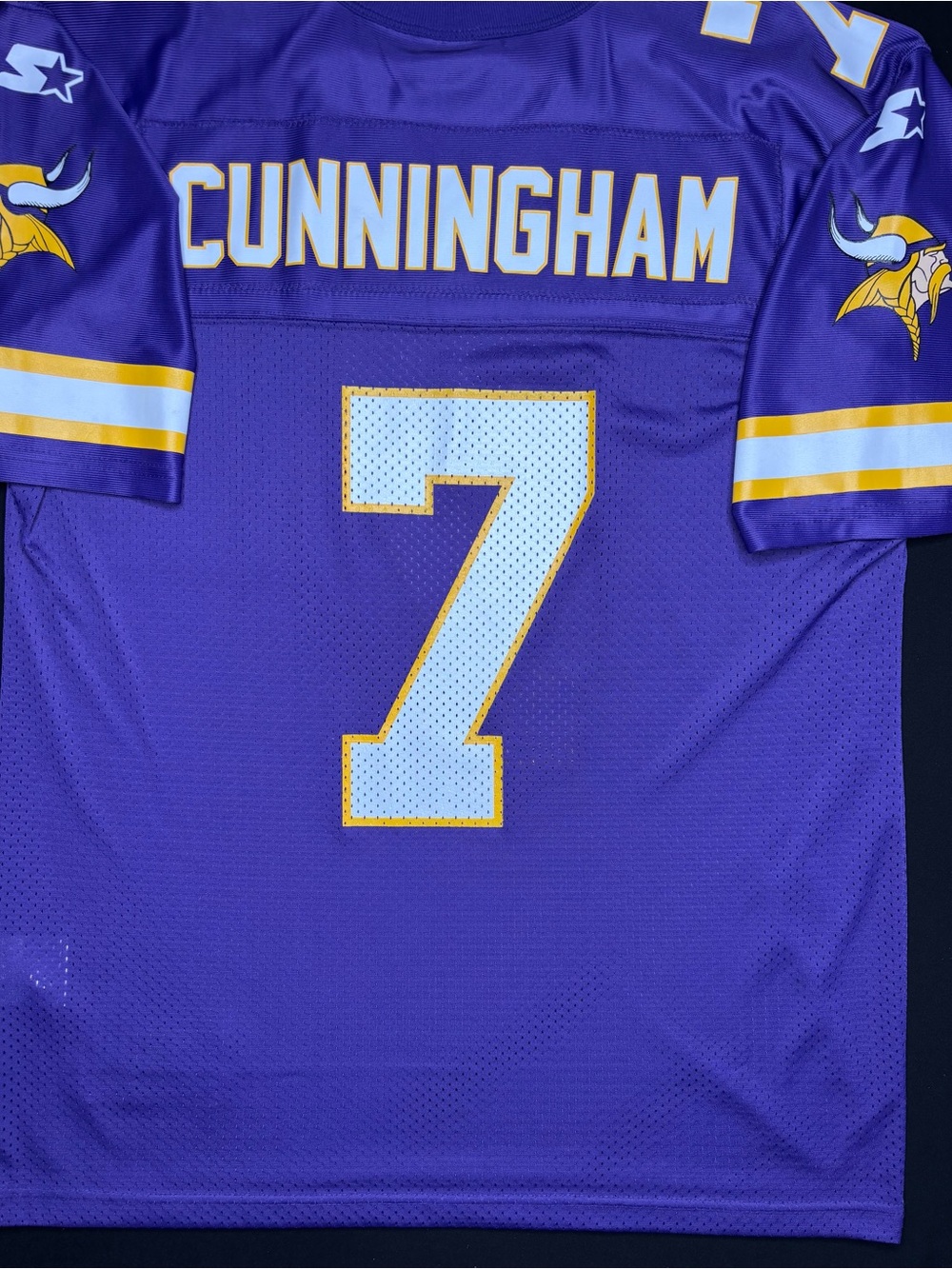 Minnesota Vikings Randall Cunningham Starter Football Jersey Size: 48